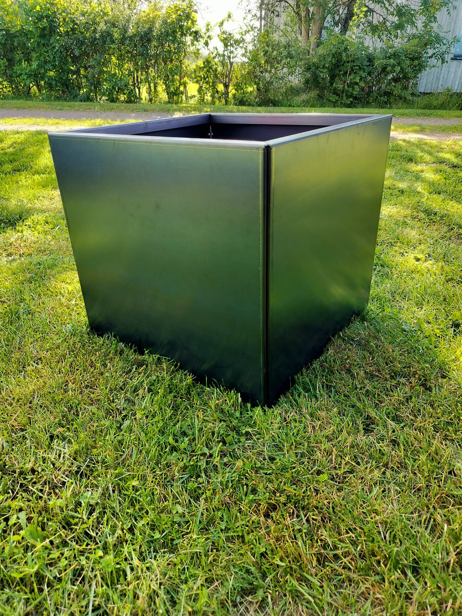 Corten blomlåda 52x52x47 cm