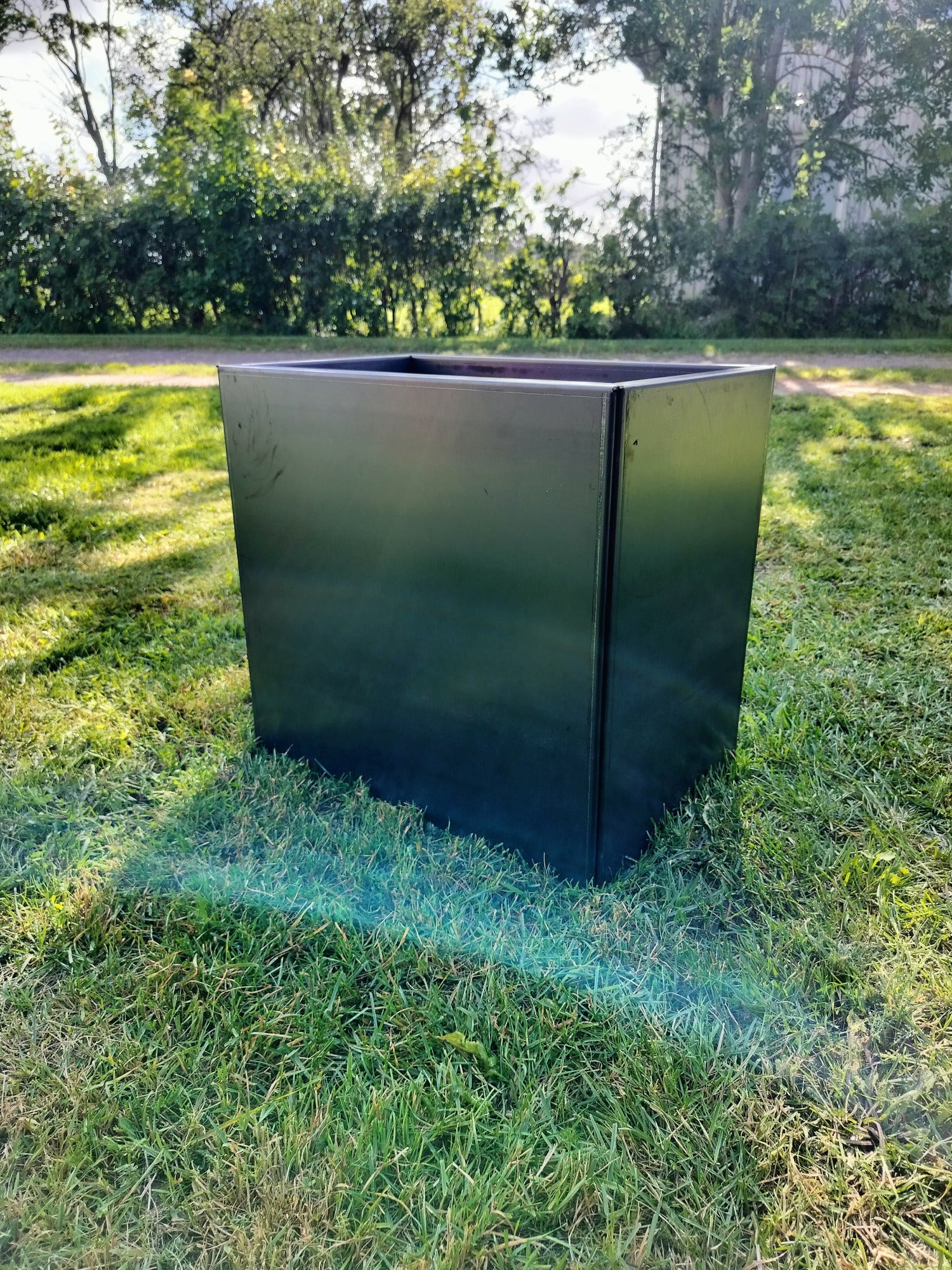 Corten blomlåda 52x52x47 cm