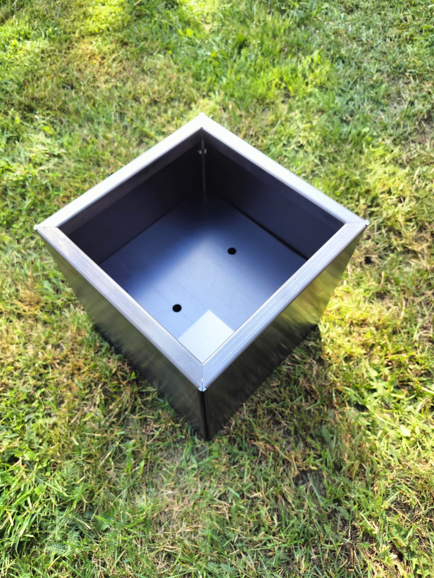 Corten blomlåda 32x32x32 cm