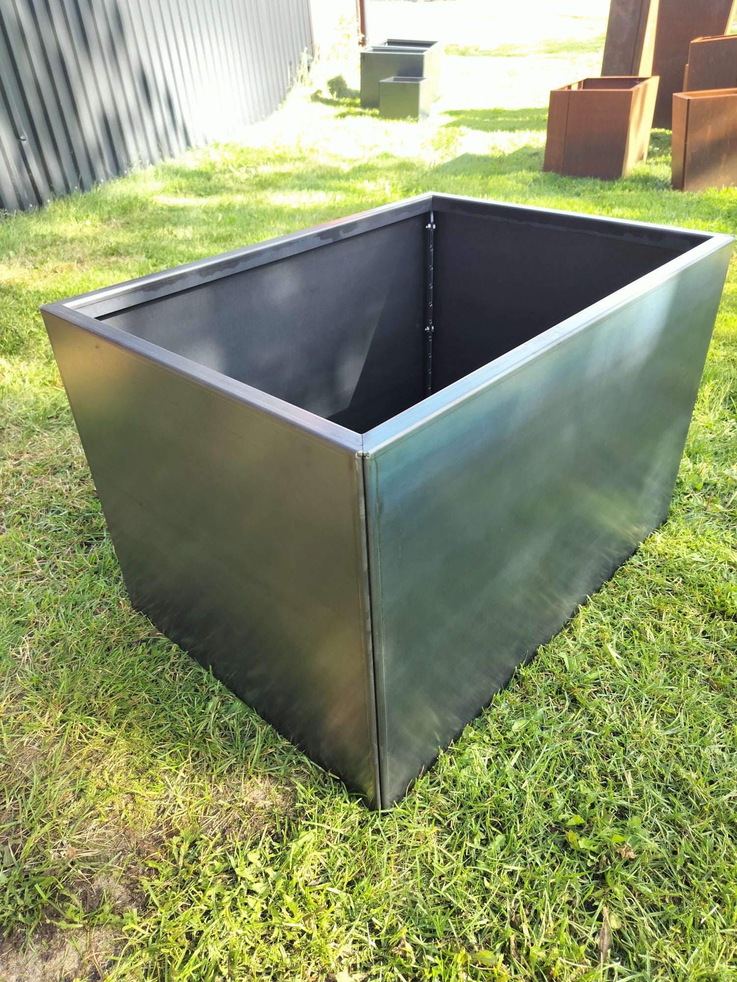 Corten blomlåda 52x72x47 cm