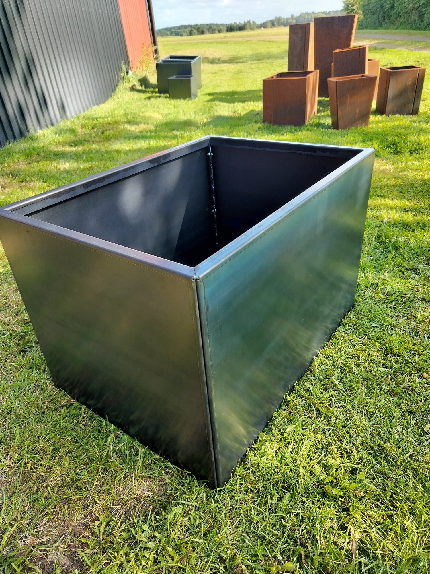 Corten blomlåda 52x72x47 cm