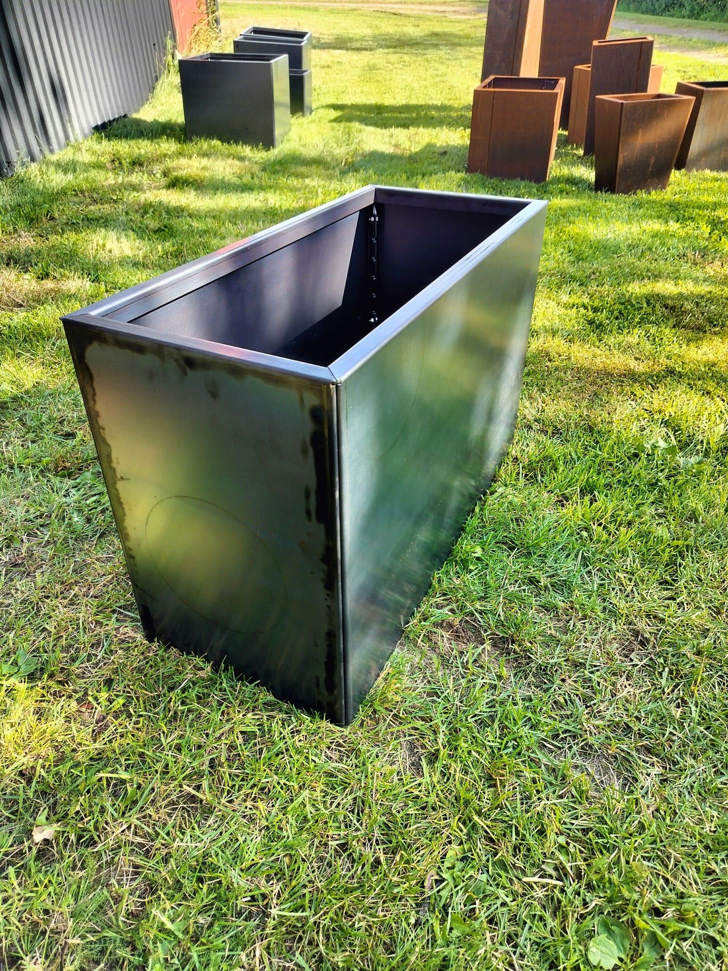 Corten blomlåda 32x52x47 cm