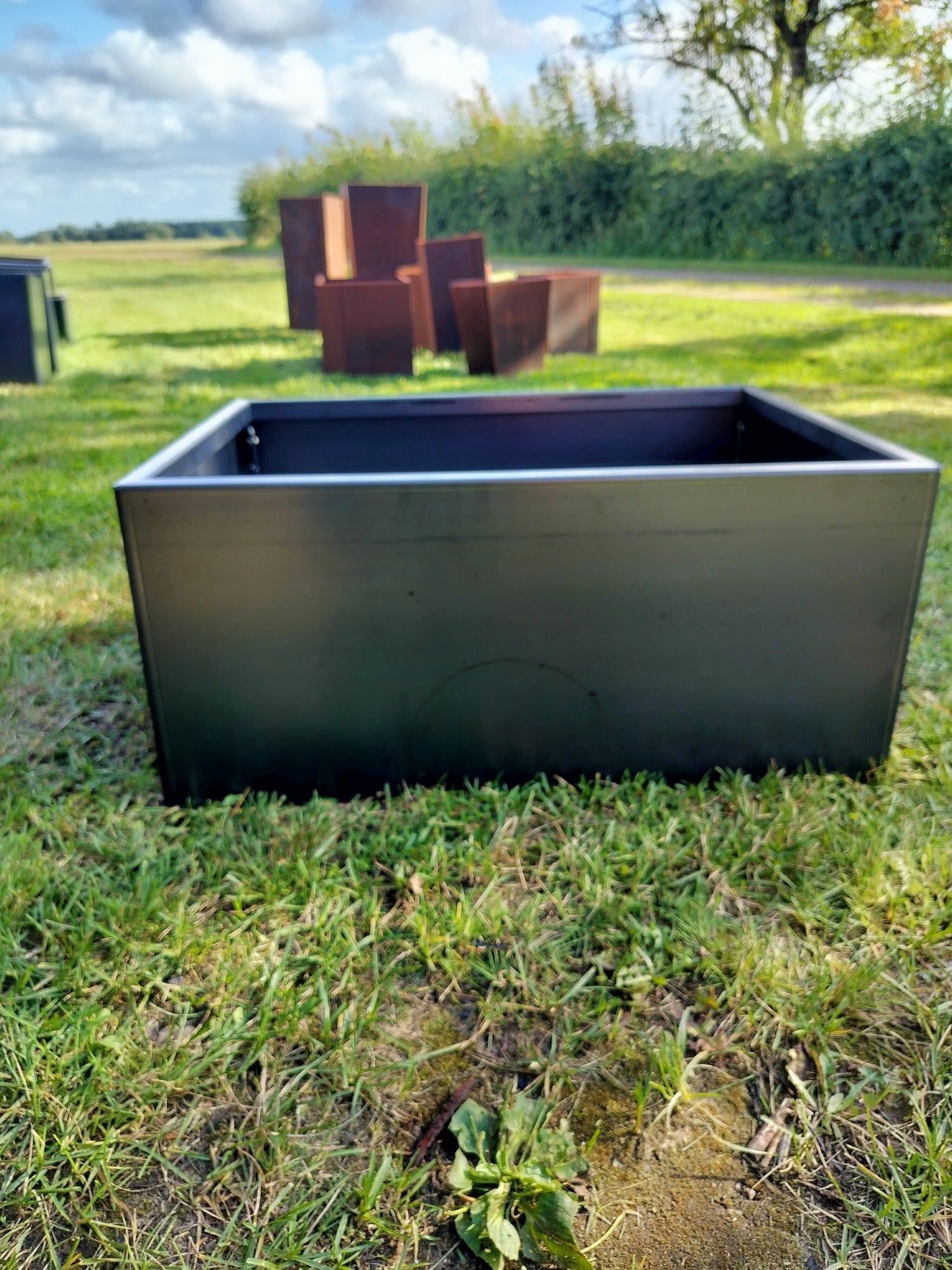 Corten blomlåda 52x72x32 cm