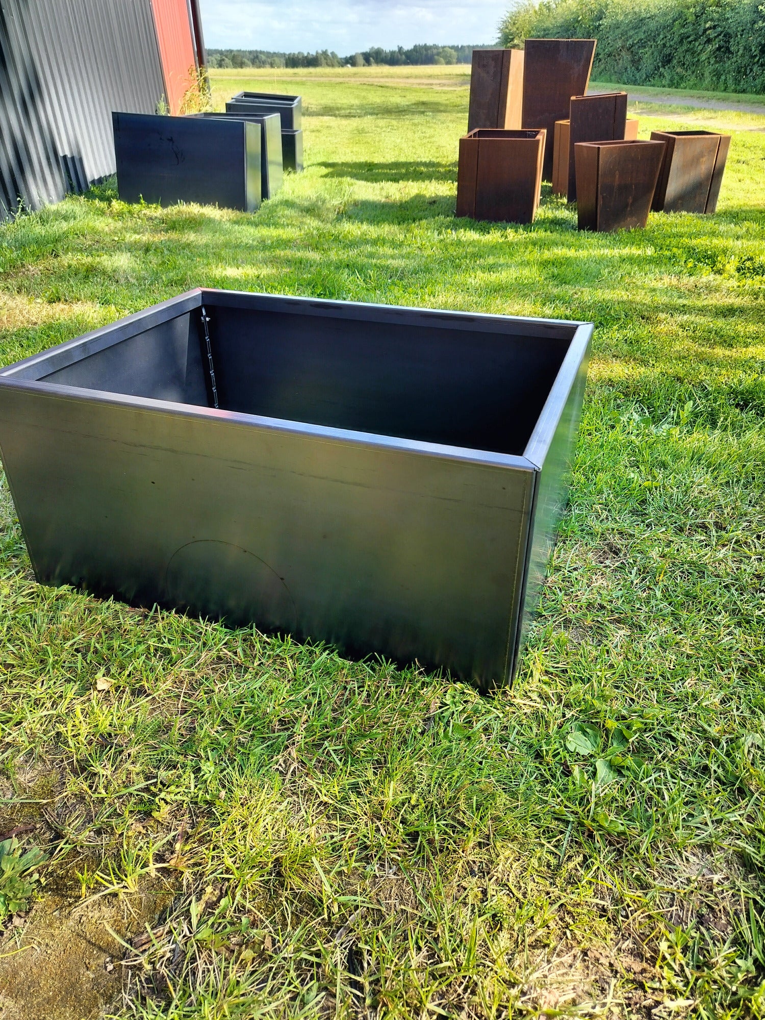 Corten blomlåda 52x72x32 cm