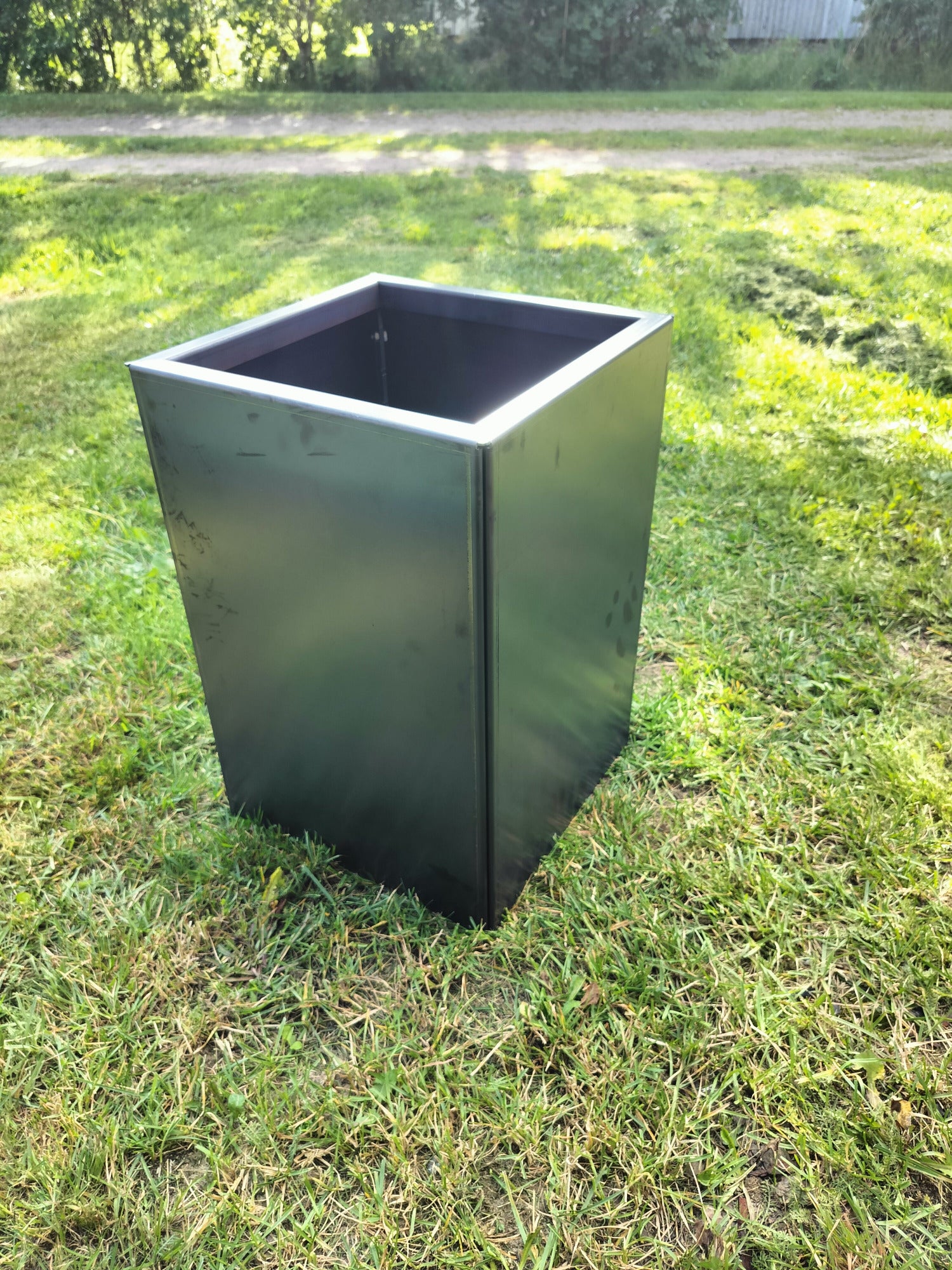 Corten blomlåda 32x32x47 cm