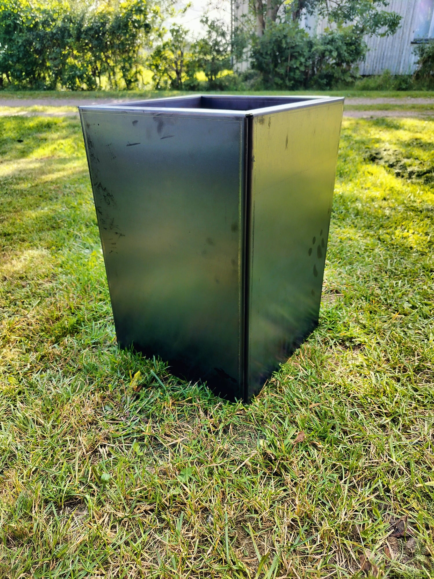 Corten blomlåda 32x32x47 cm