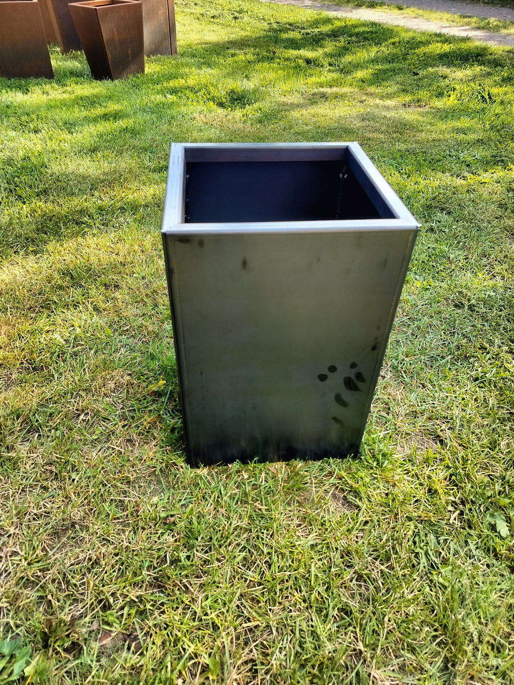Corten blomlåda 32x32x47 cm