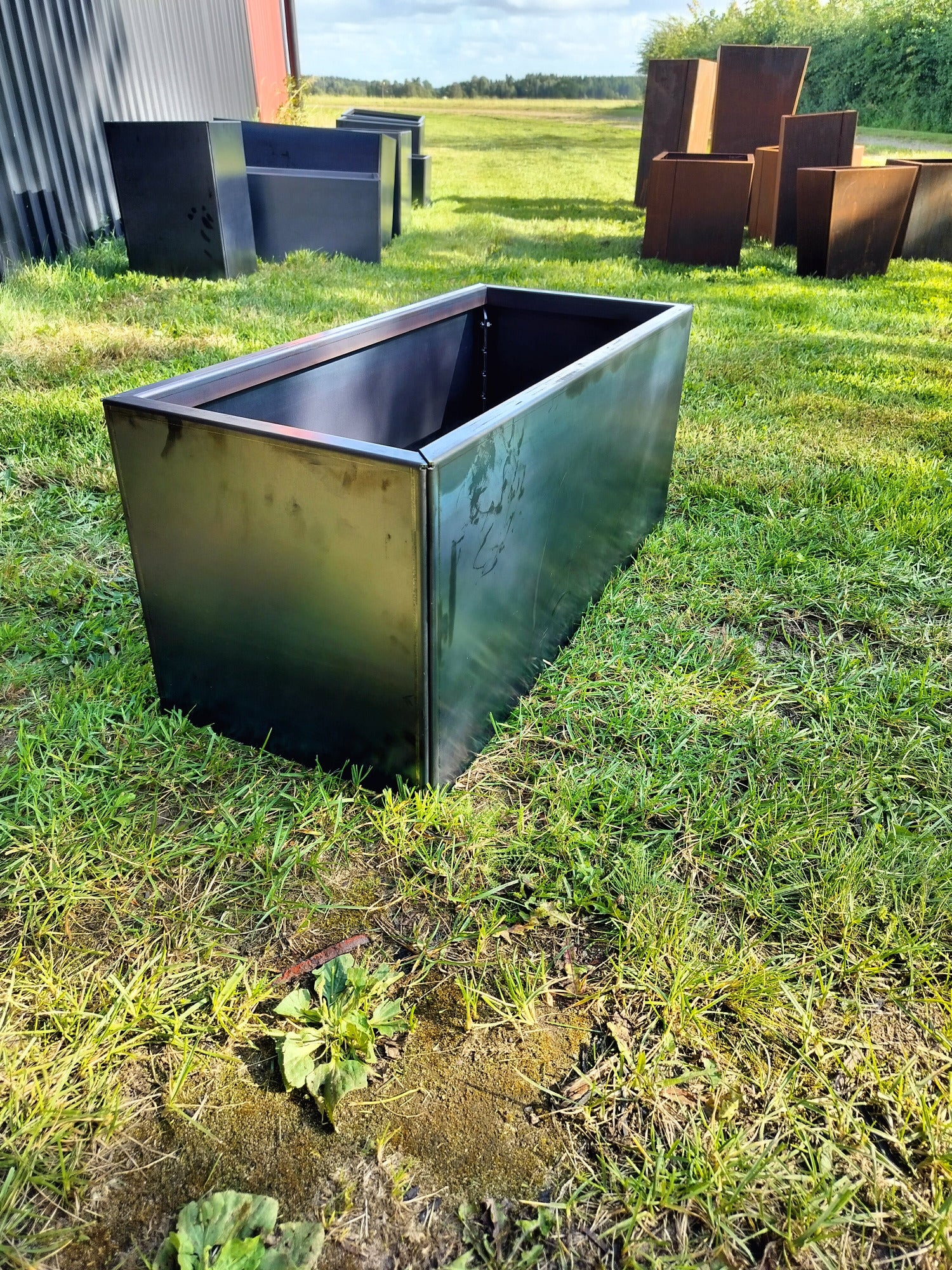 Corten blomlåda 32x52x32 cm