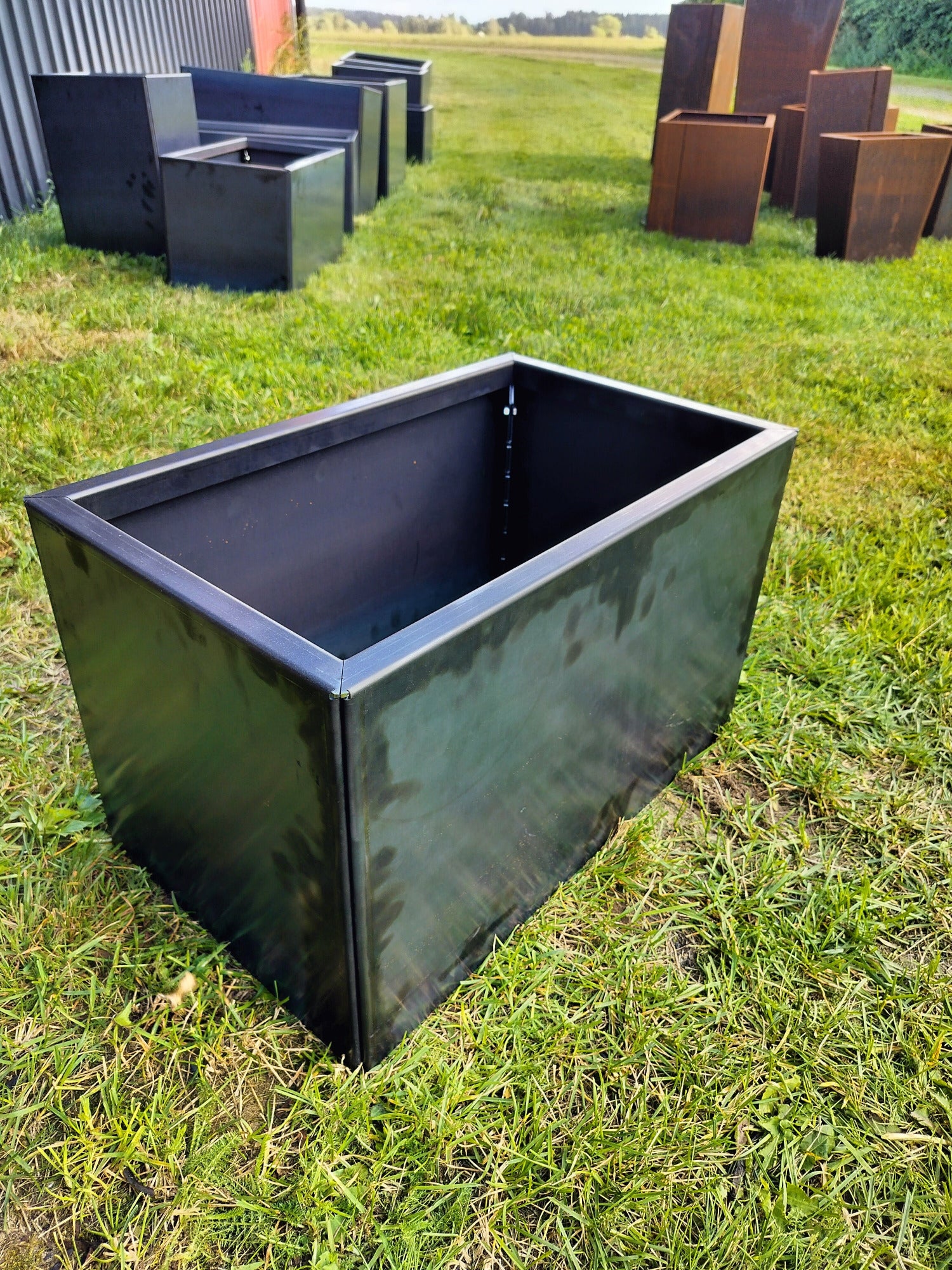 Corten blomlåda 32x52x32 cm