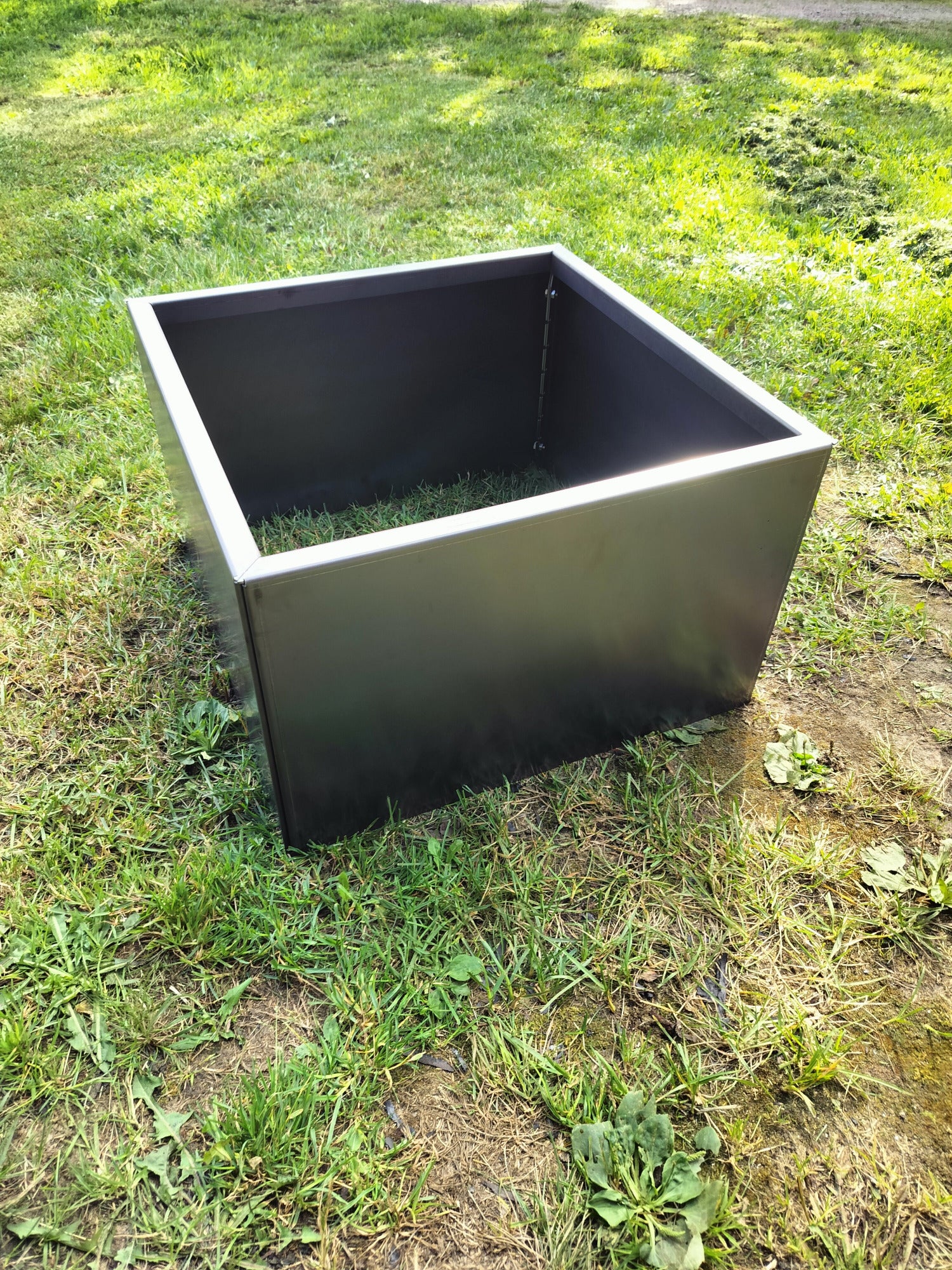 Corten blomlåda 52x52x32 cm