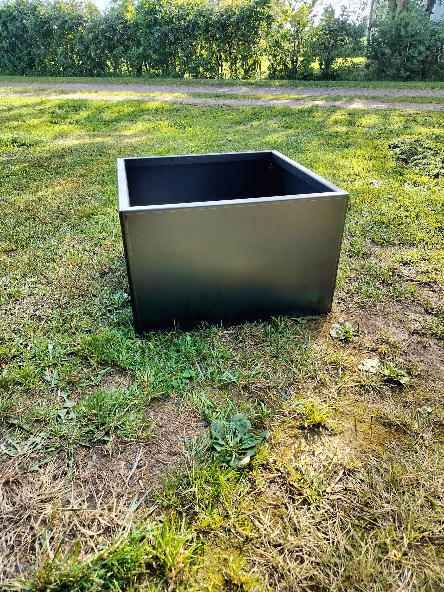Corten blomlåda 52x52x32 cm
