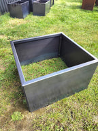Corten blomlåda 52x52x32 cm